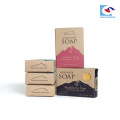 Günstige Verpackung für Parfüm-Seifen Handgemachte Hochzeit Geschenk-Seife-Verpackung mit benutzerdefinierten Logo gedruckt